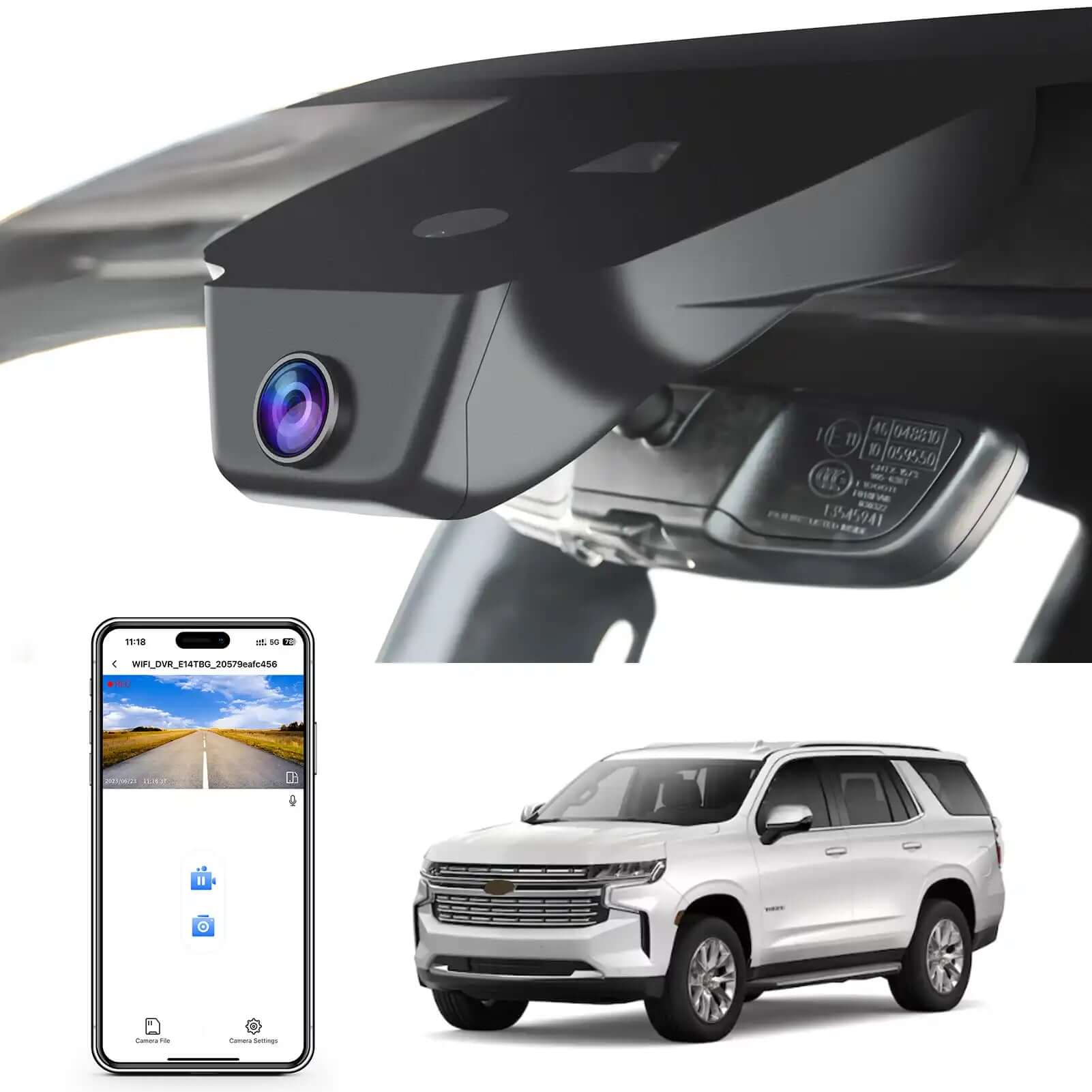 pimpandhost model ls chevy Suburban Tahoe Vision 2023 4K Dash Cam - Clarity & Smart Protection