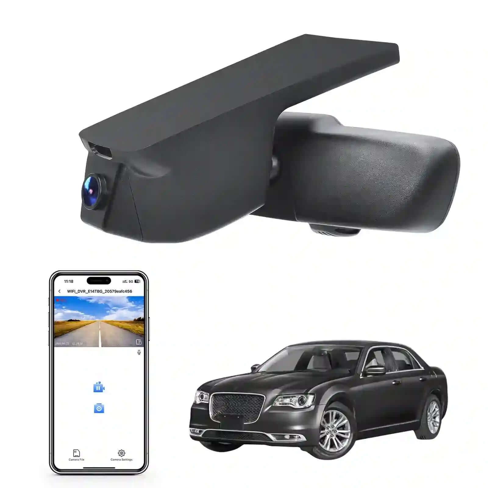 Mangoal Tech Pilot Dash Camera - Perfect for Chrysler 300 & 330C (2015-2023)