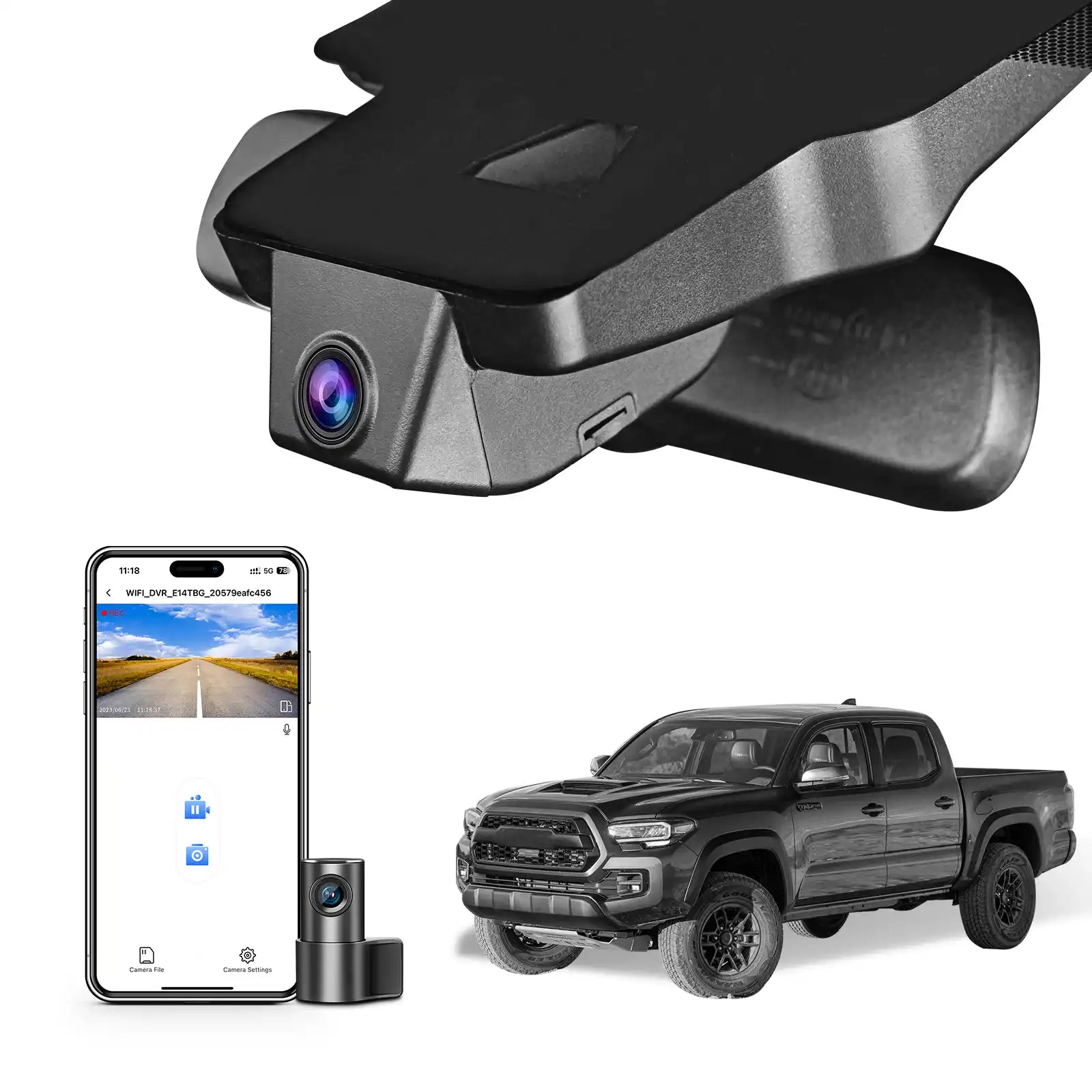 Toyota Tacoma dash cam