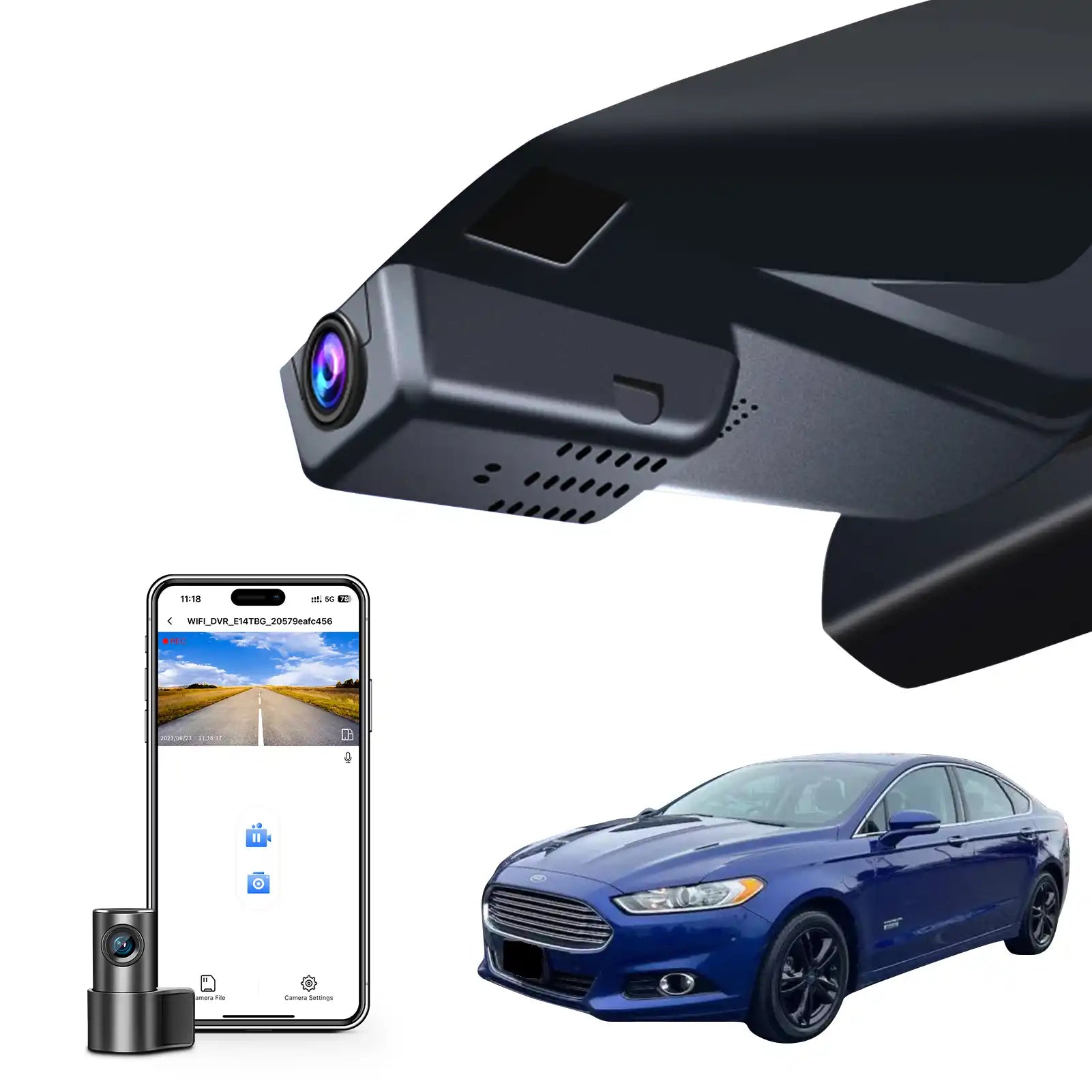 Ford Fusion all models dash cam