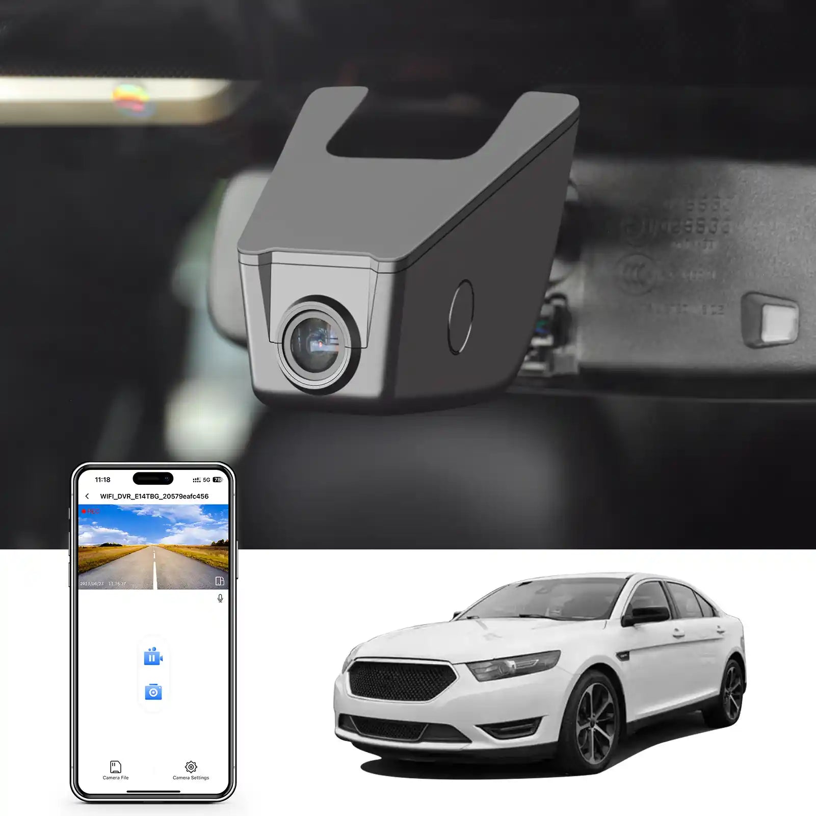 Ford Taurus dash cam