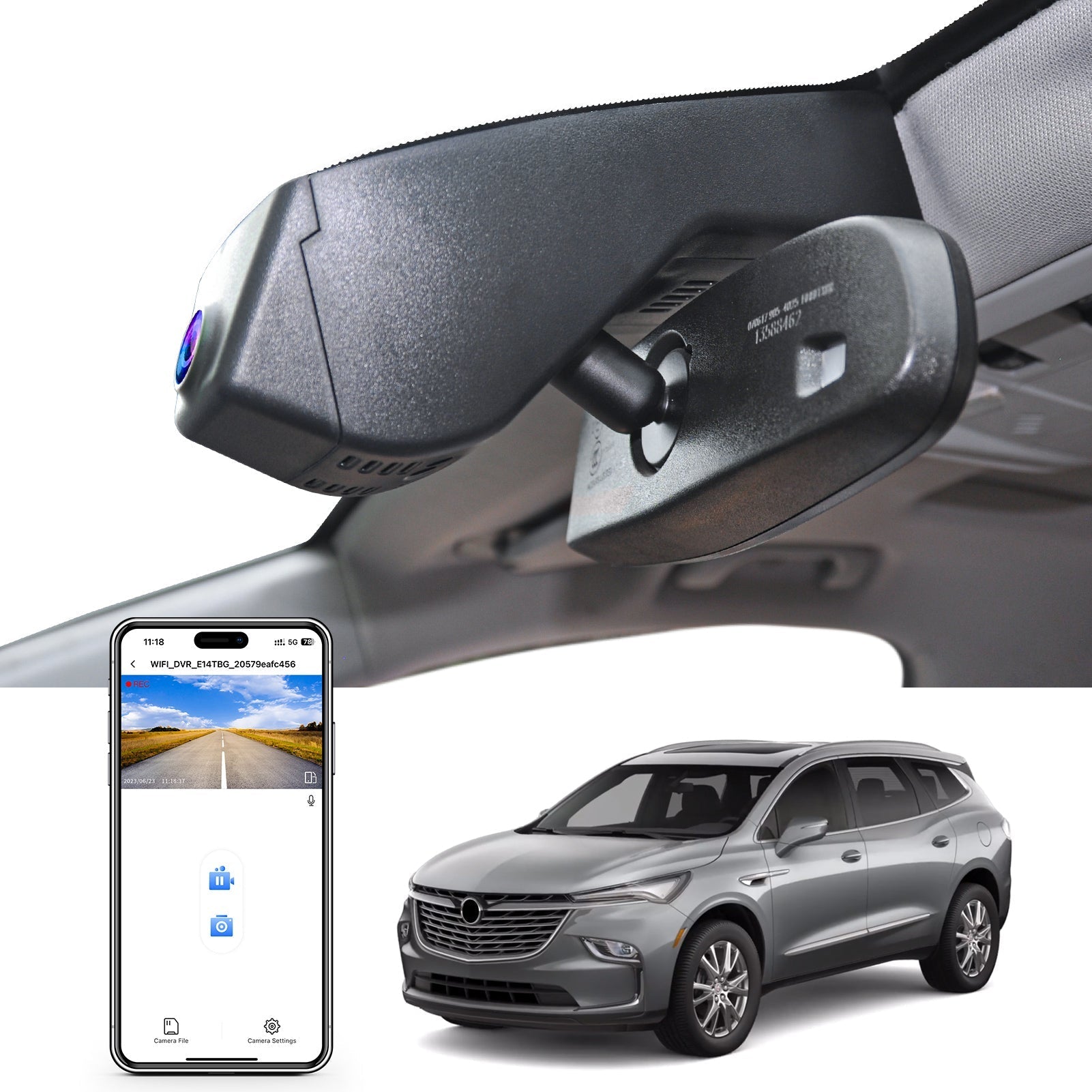 Mangoal Buick Enclave dash cam 