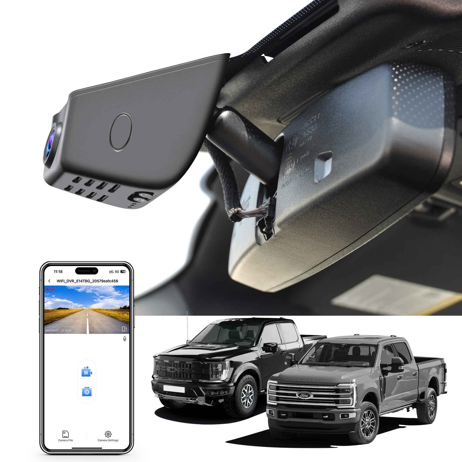 mangoal dash cam for Ford F Series