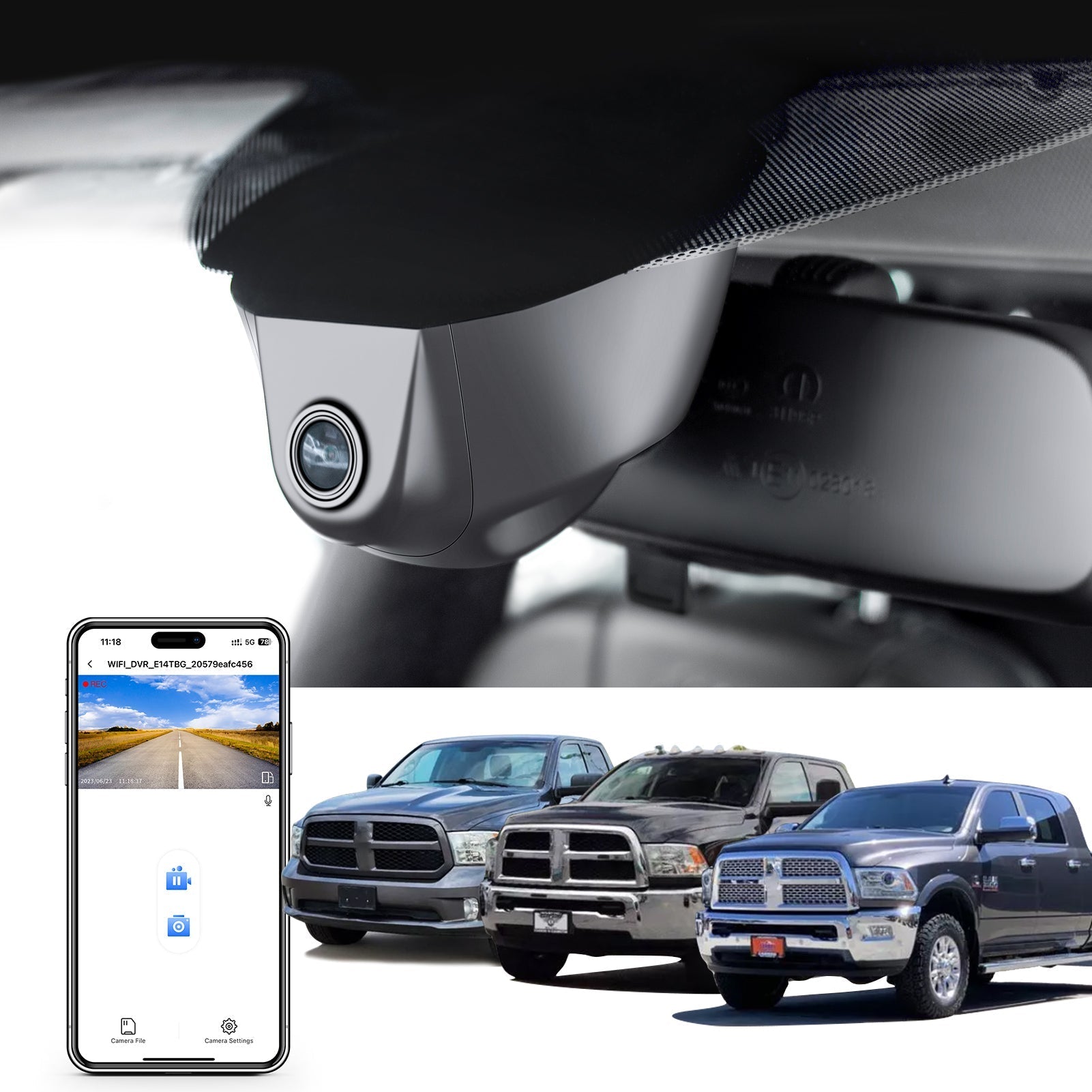 mangoal Dash cam for RAM truck