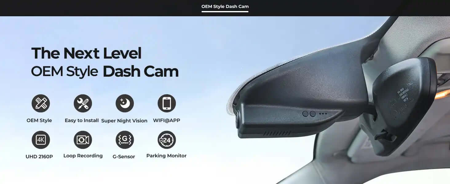 jeep wrangler OEM style dash camera appearance