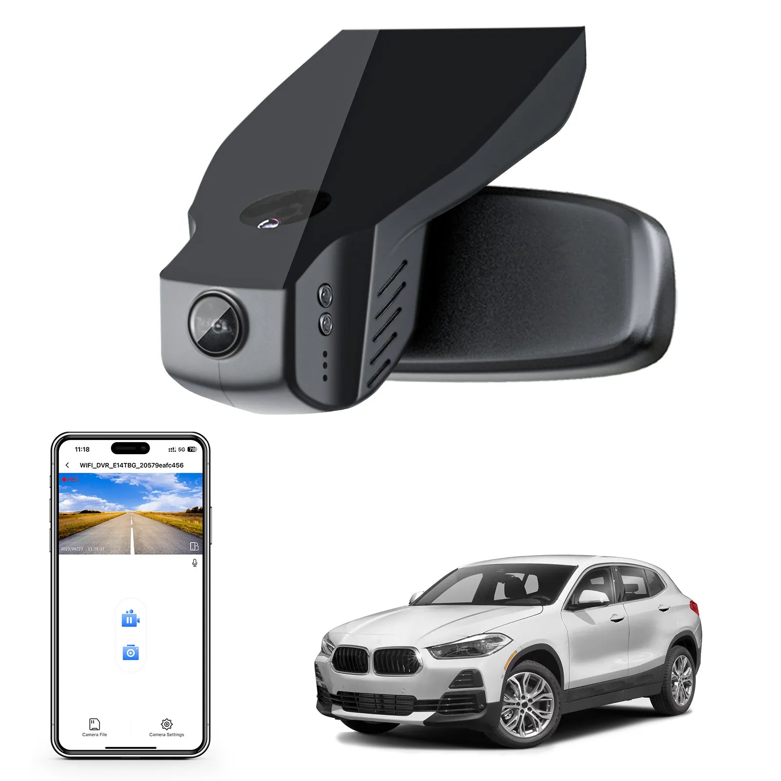 BMW x2 gen 1 Model B dash camera 