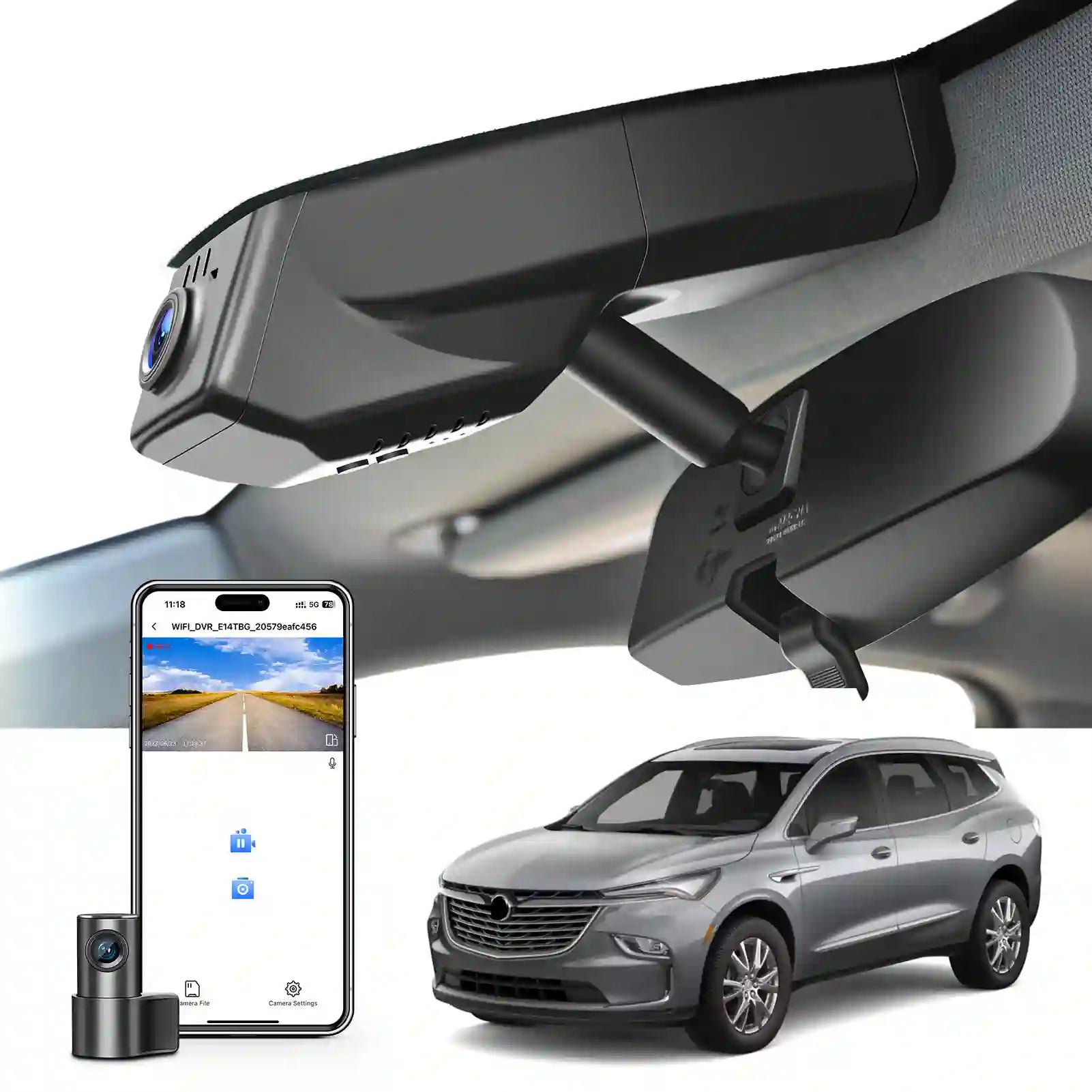 Buick Enclave dual dash camera 