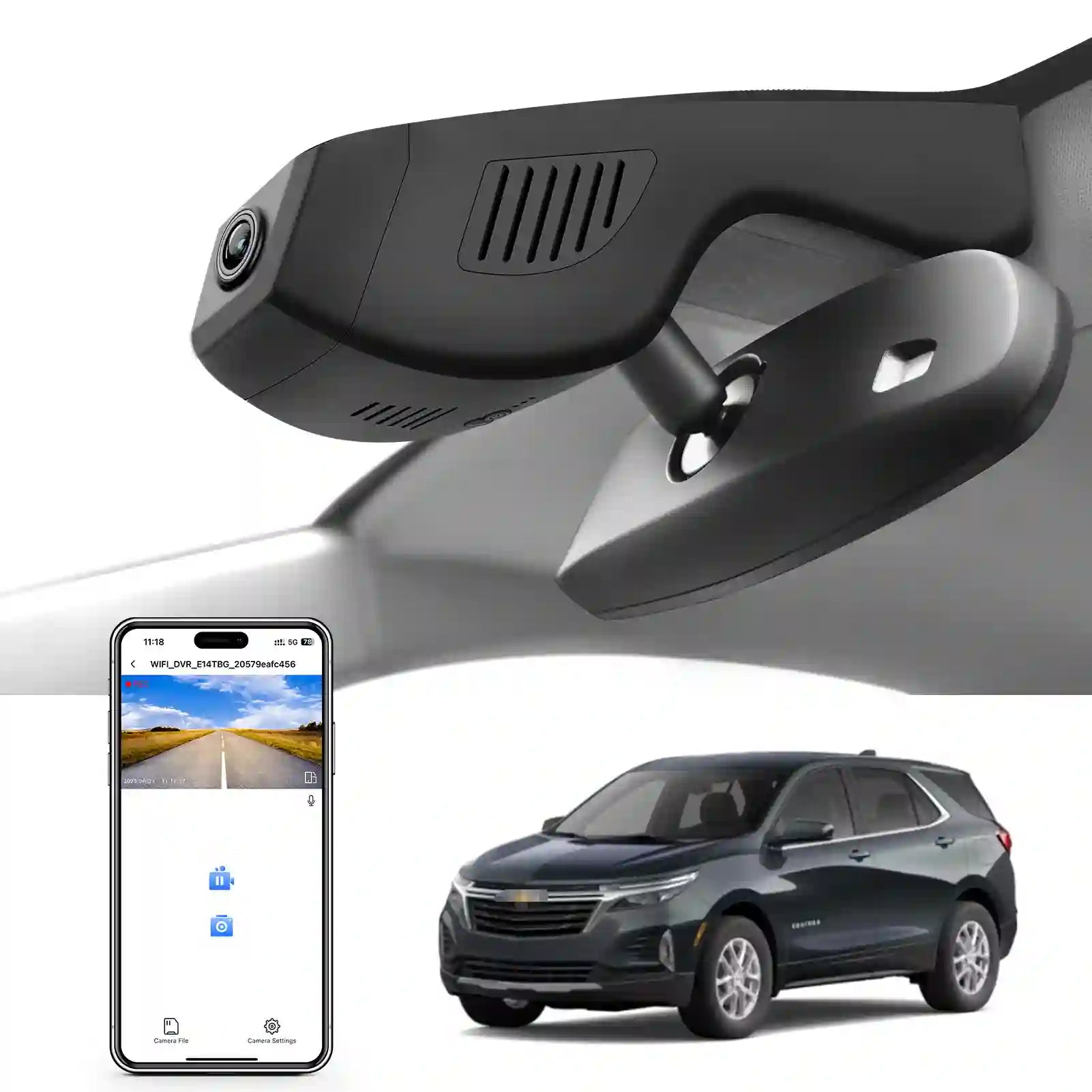 Chevy Equinox front dash camera 