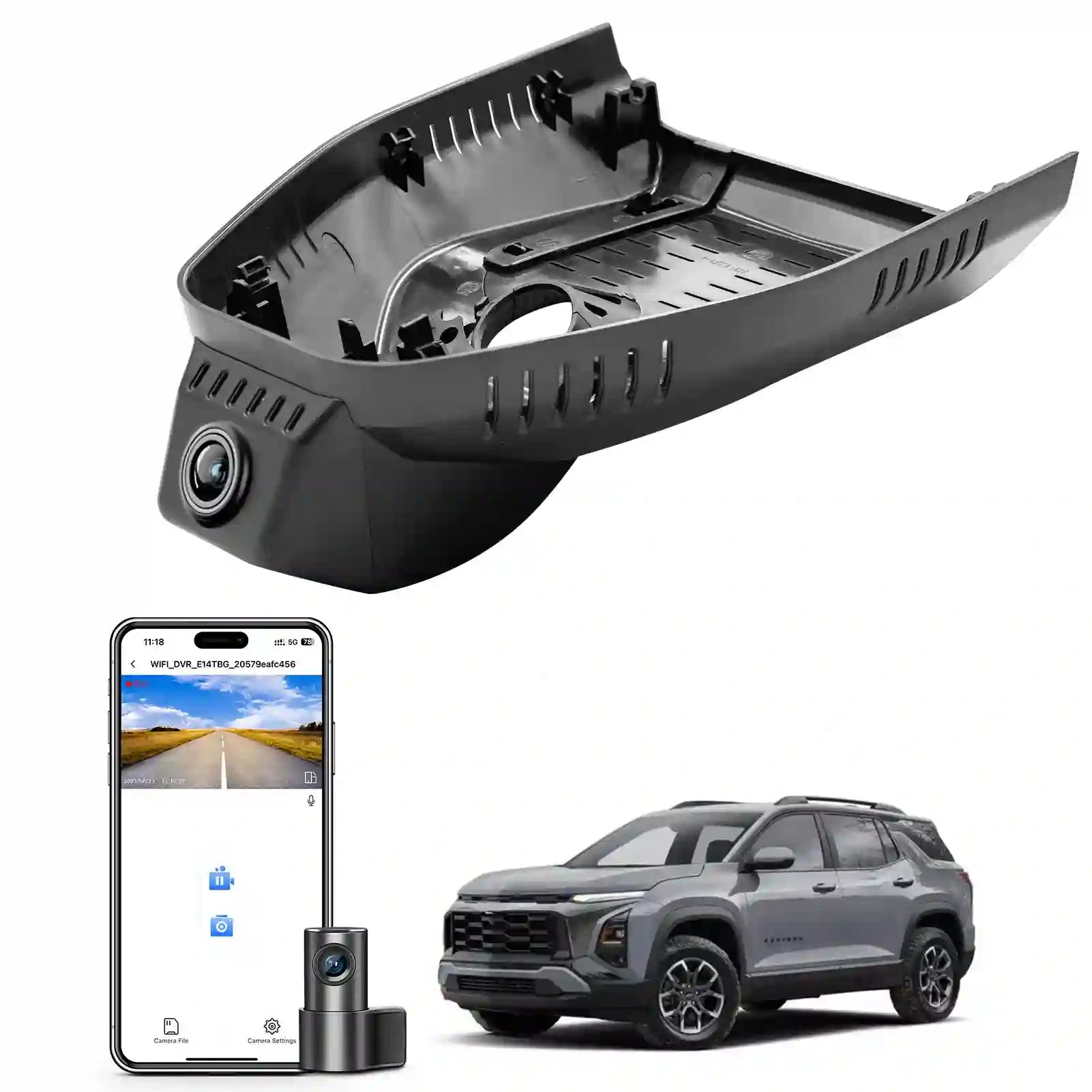 Chevy Equinox model C dual dash camera