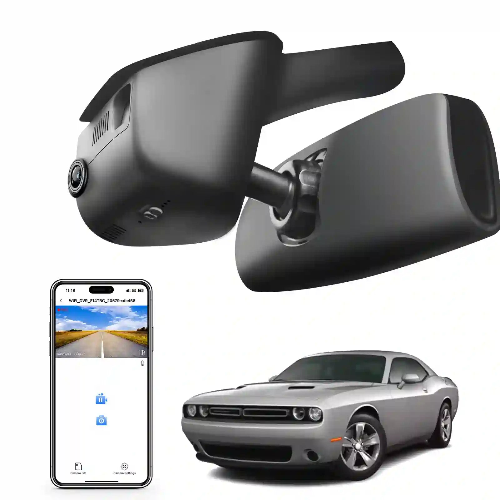 dodge Challenger dash camera 