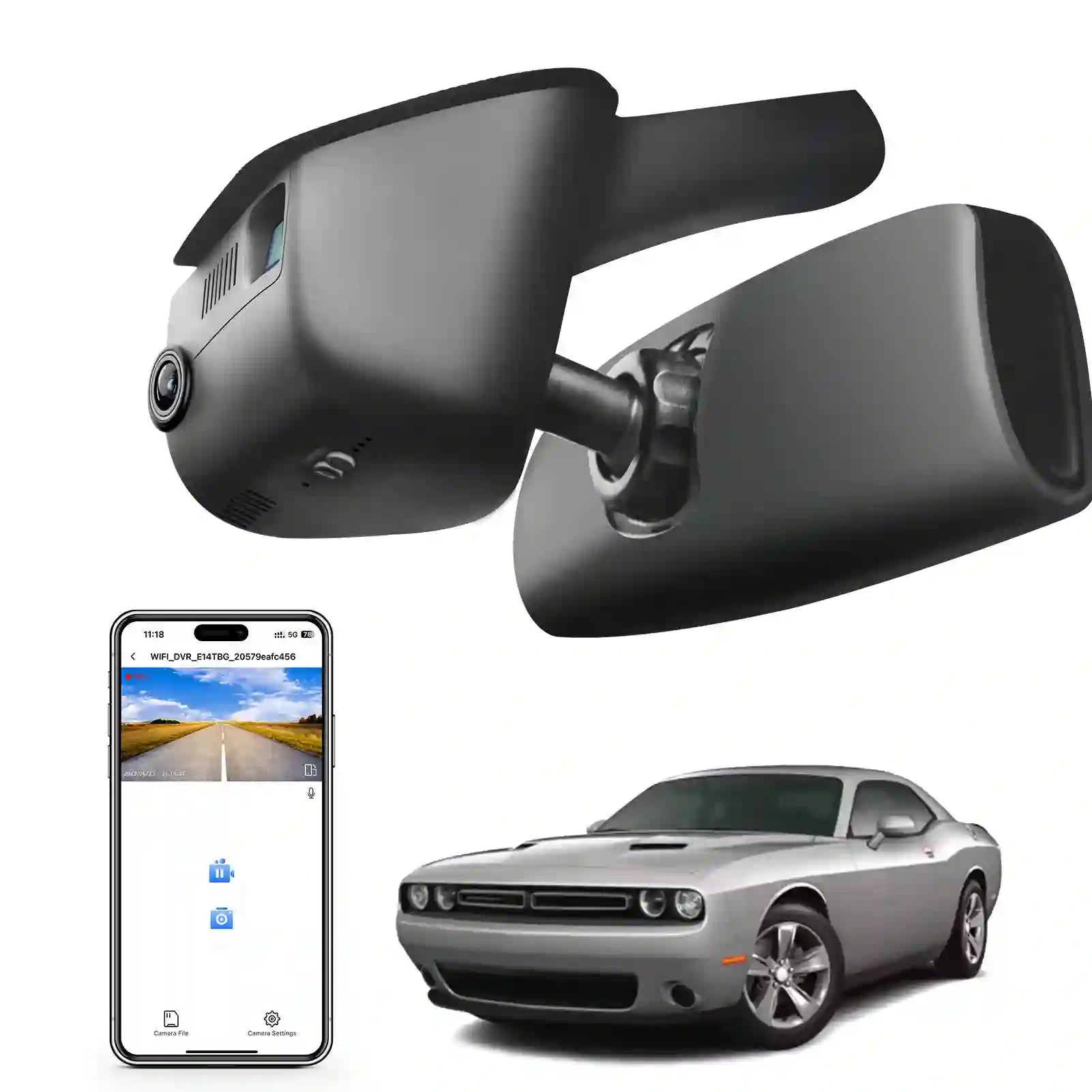 dodge Challenger camera installation 
