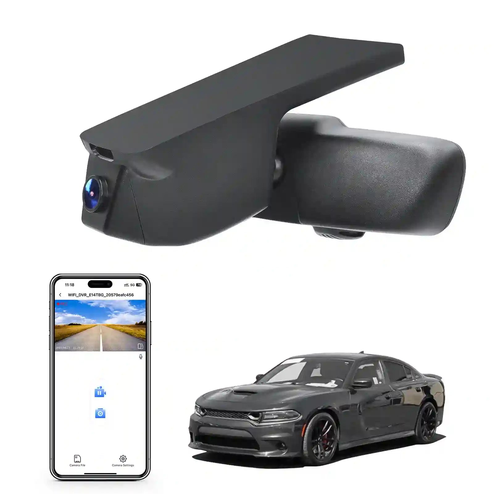 front 4k dash cam for dodge charger