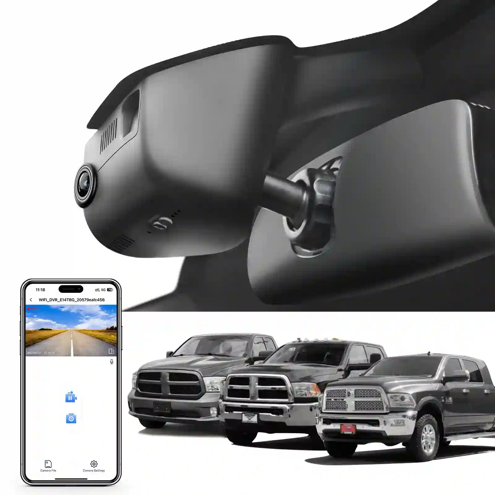 dodge ram dual dash camera