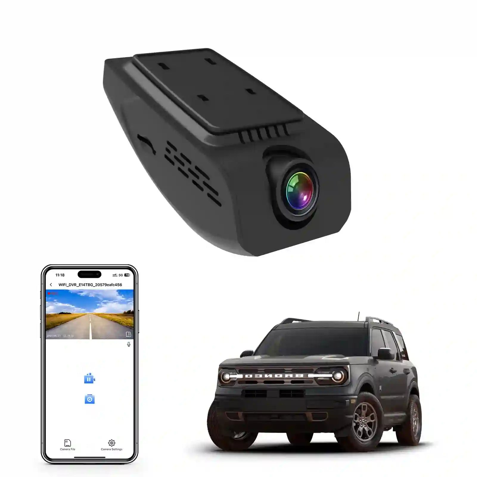 ford bronco front camera location 