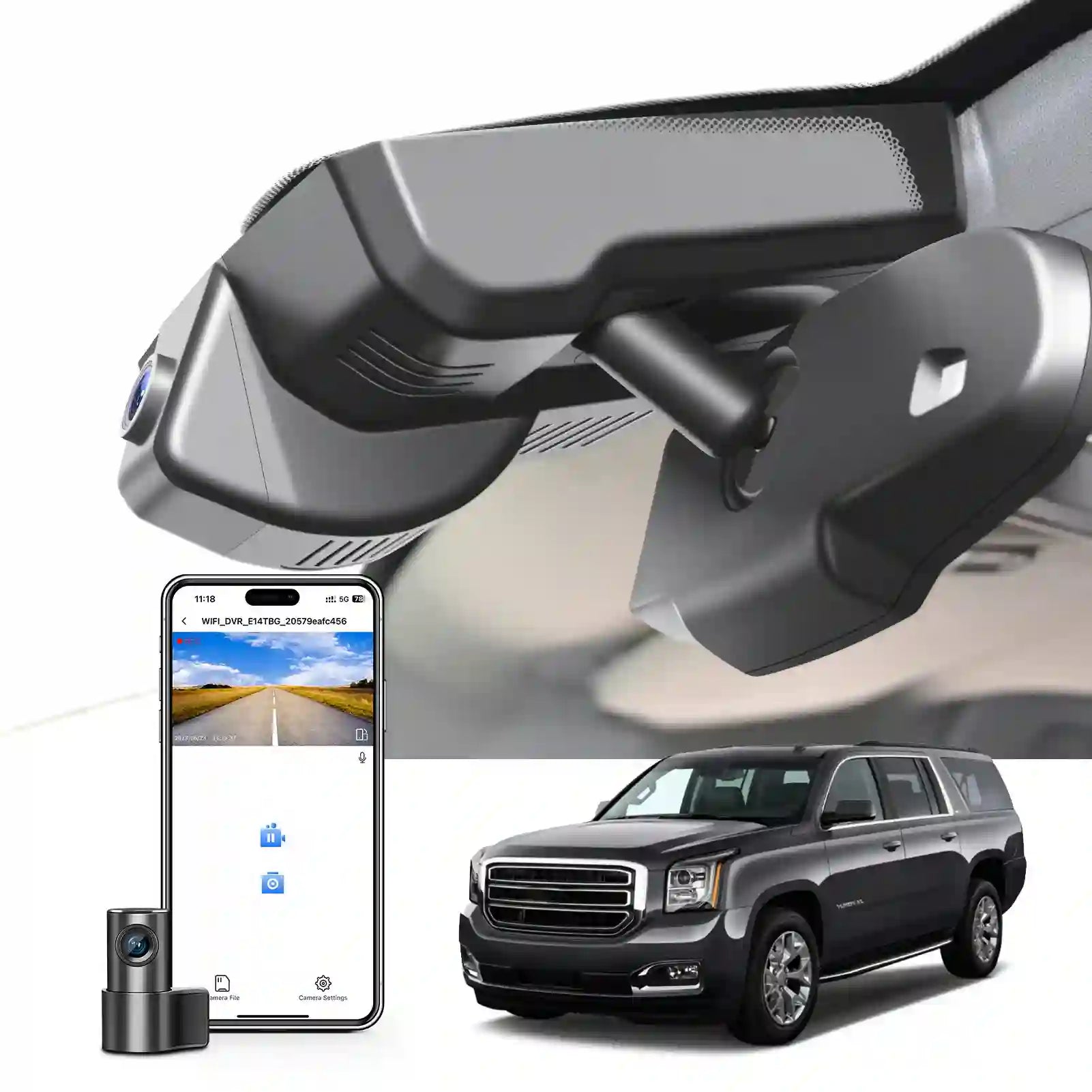 GMC Yukon dual dash camera 