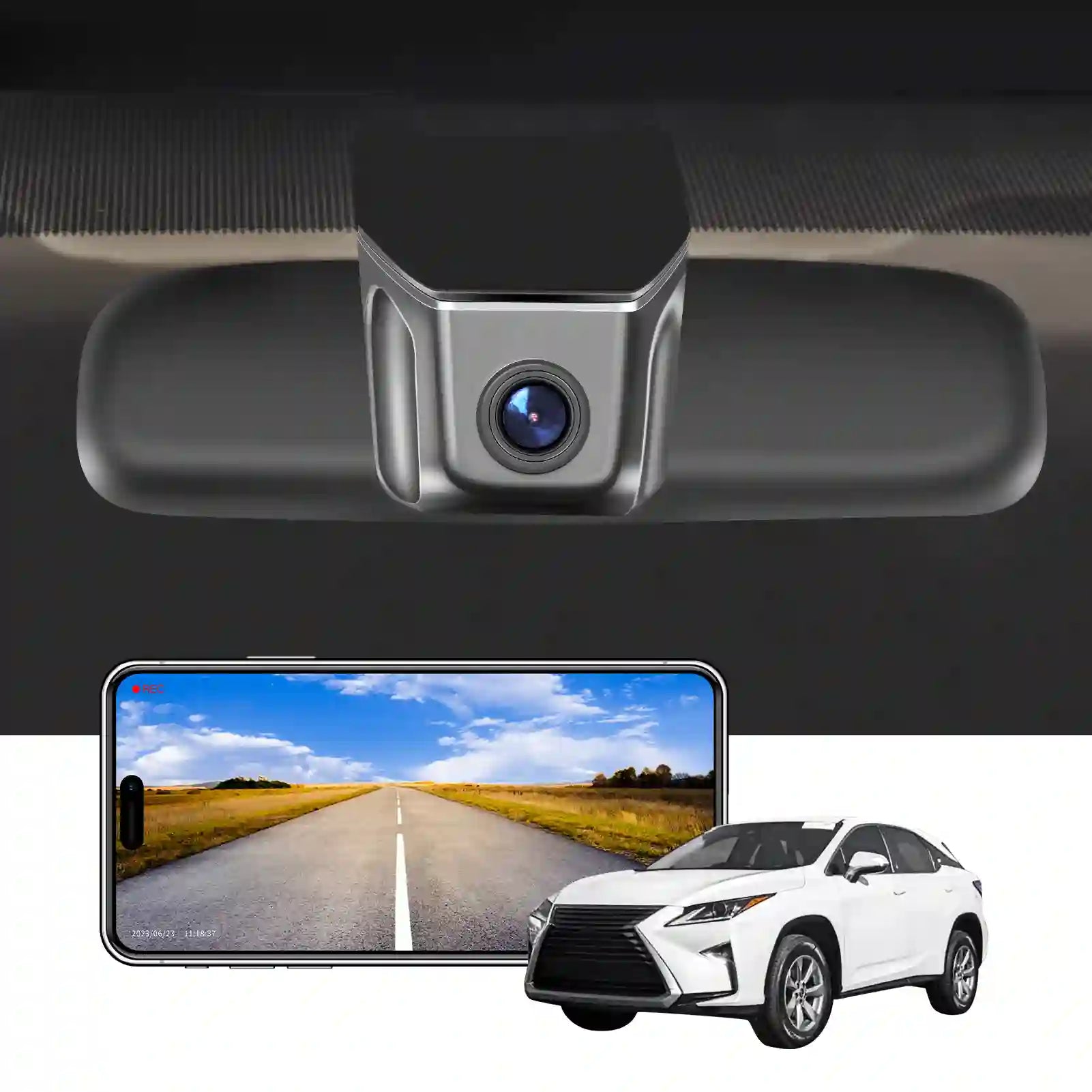 Lexus RX Mod A front Dash cam