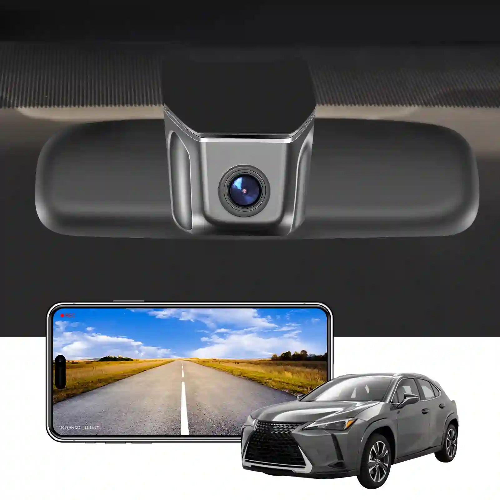 Lexus UX model A dash camera 