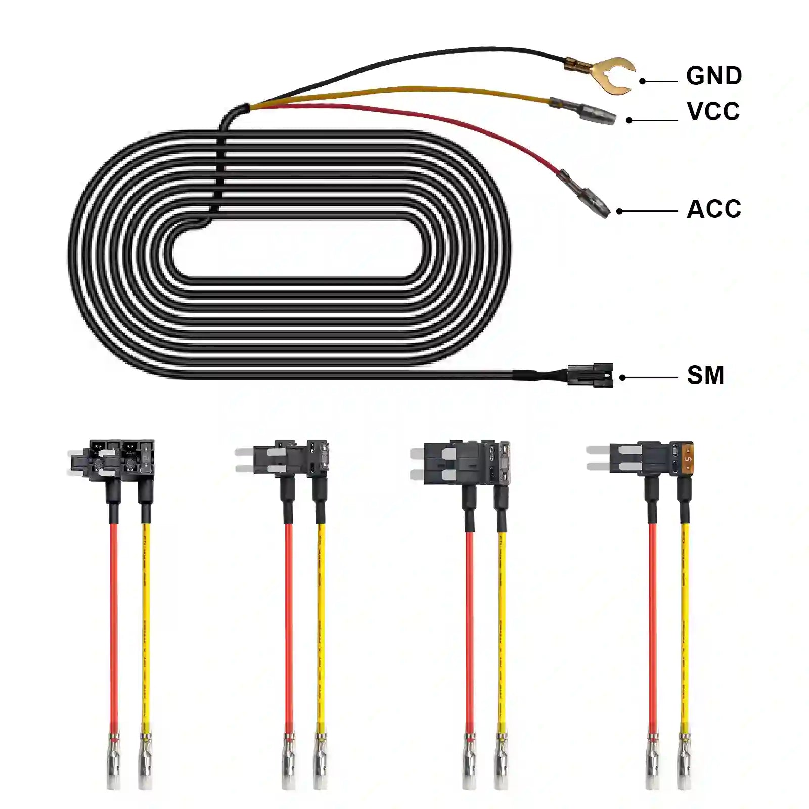 fuse box funtions of mangoal tech dash cam 