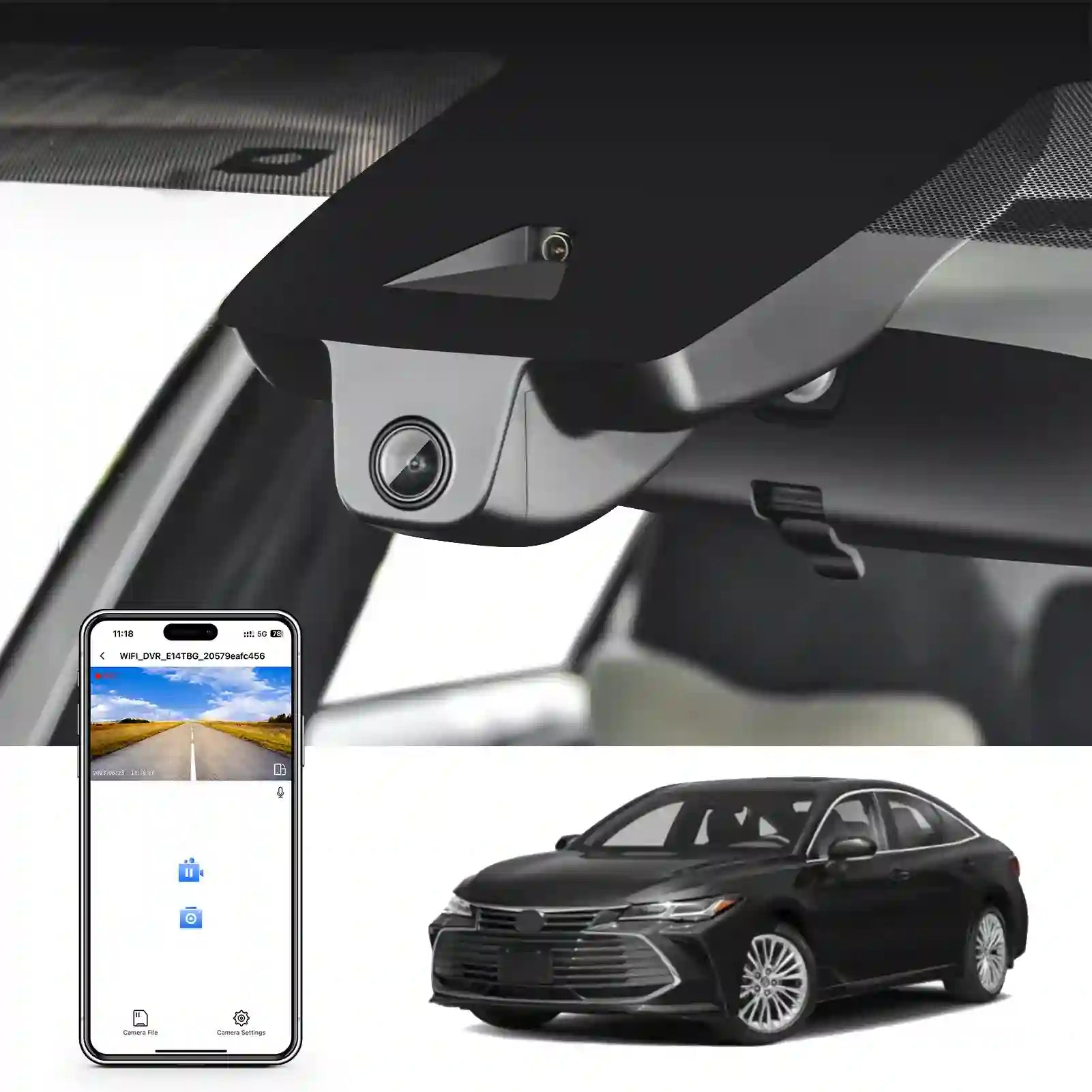 Toyota Avalon Single Dash camera 