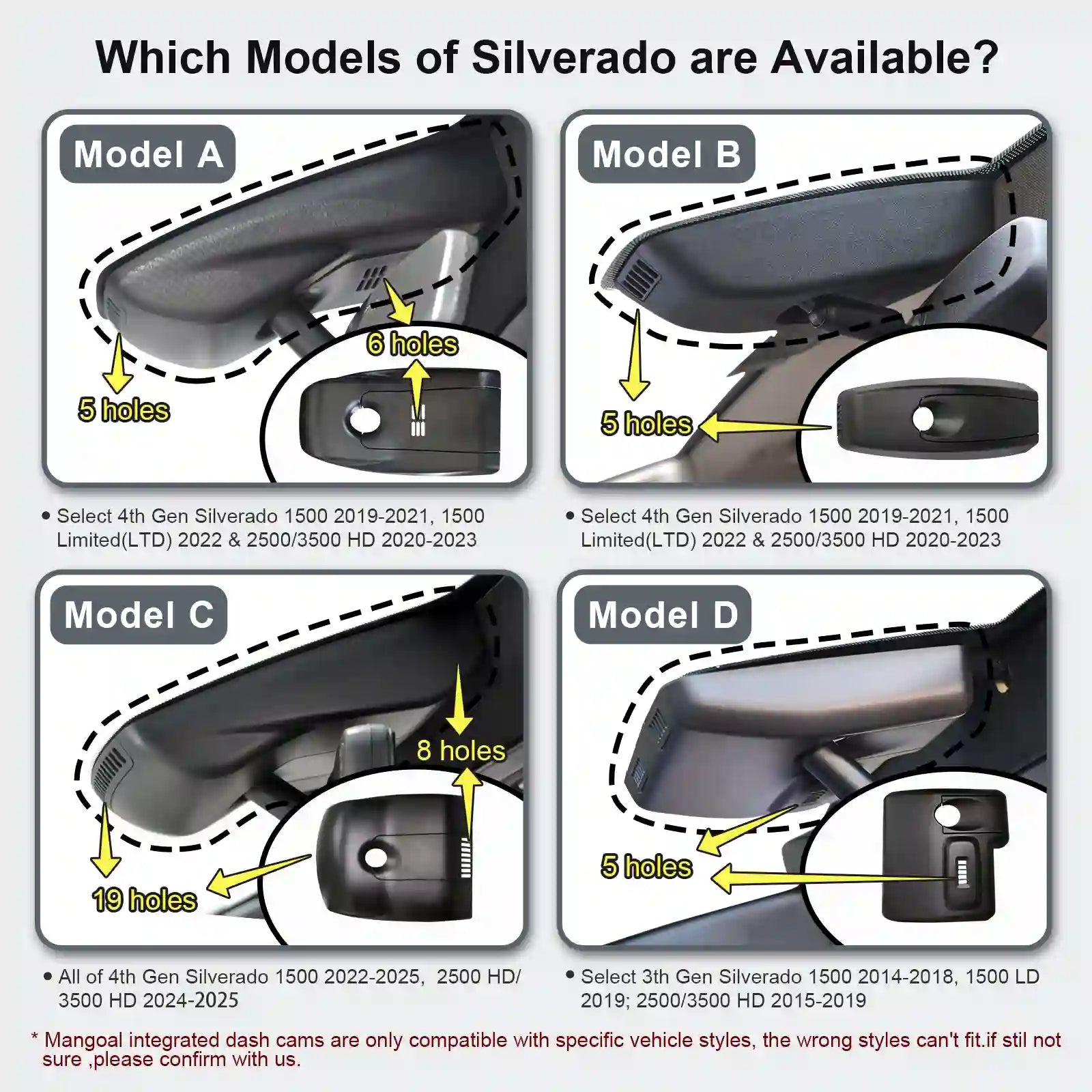 Silverado OEM dash camera 