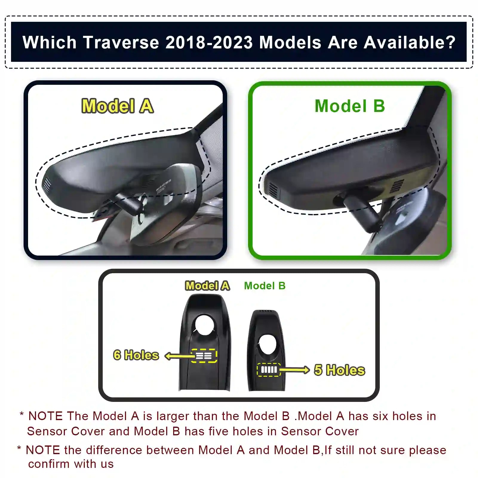 Chevy Traverse Model-B dash camera 