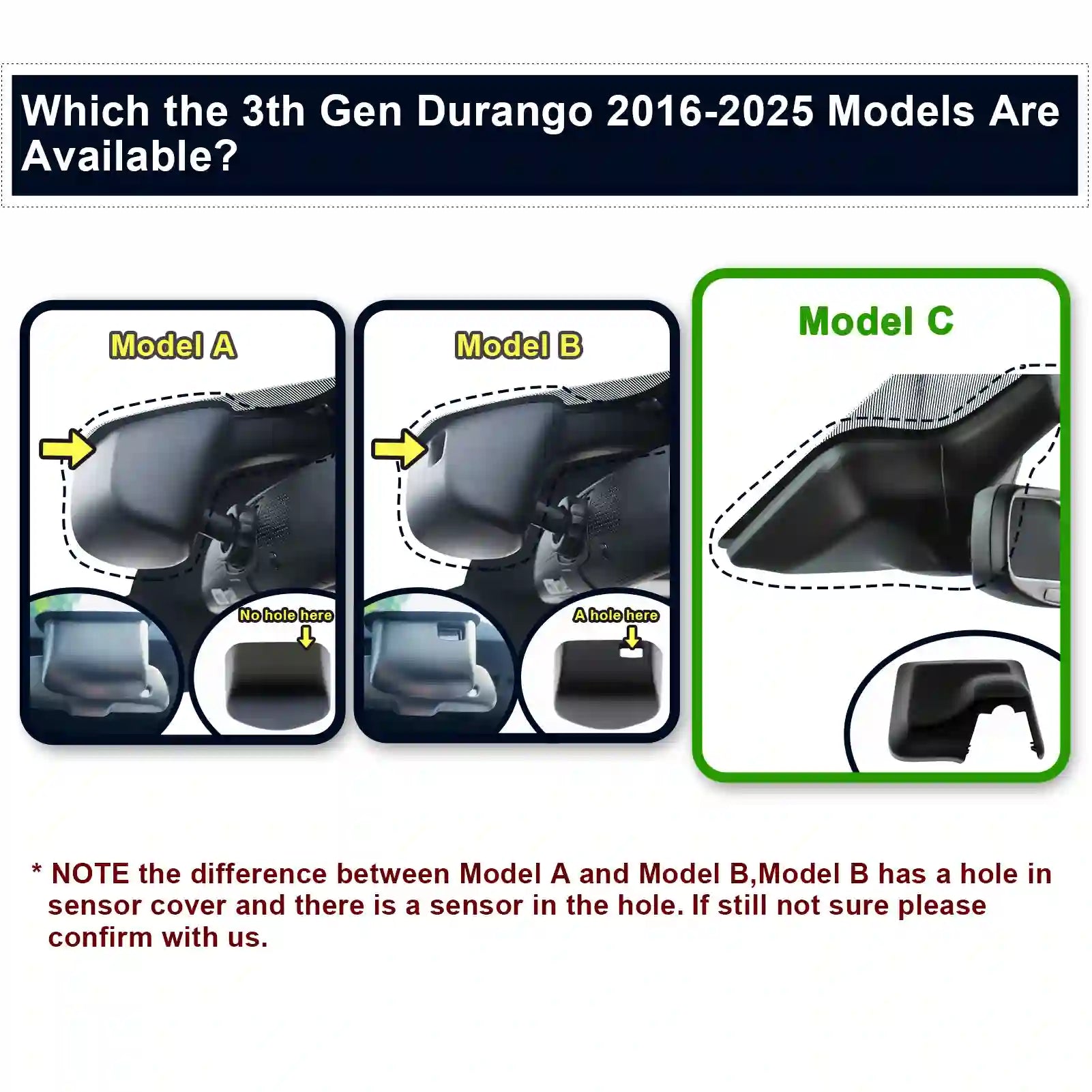 Dodge Durango dash camera comparasion 