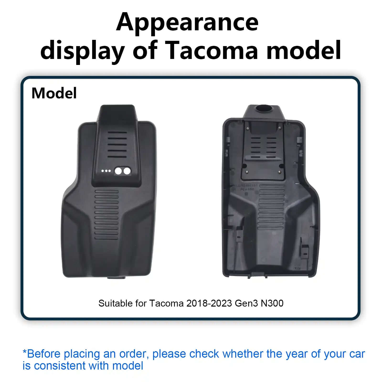 tacoma dashcam appearance 