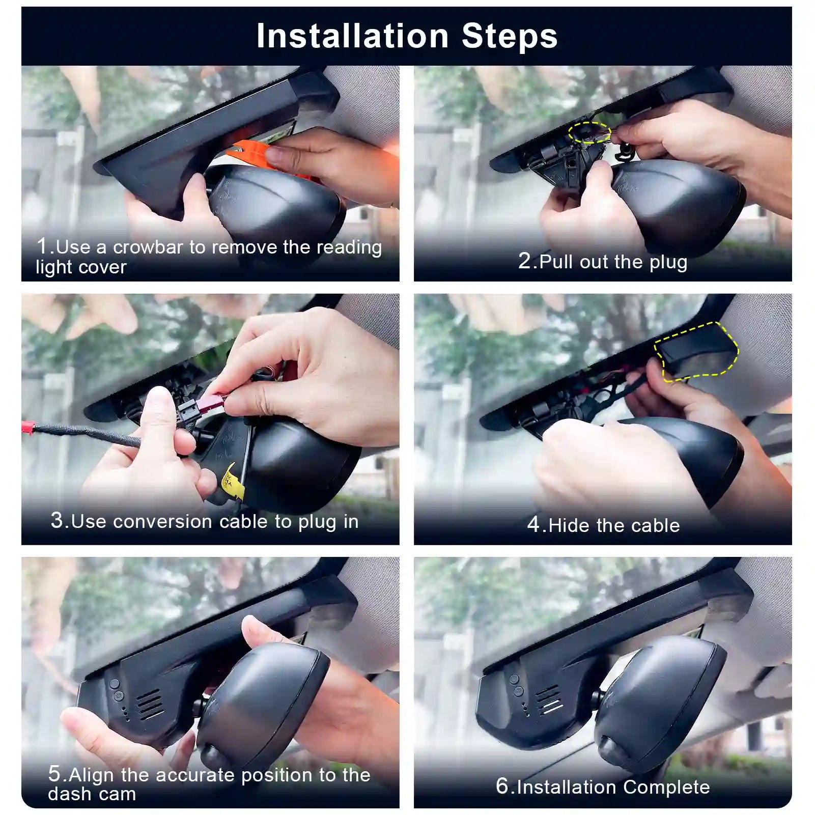 BMW X1 dash camera installation steps 