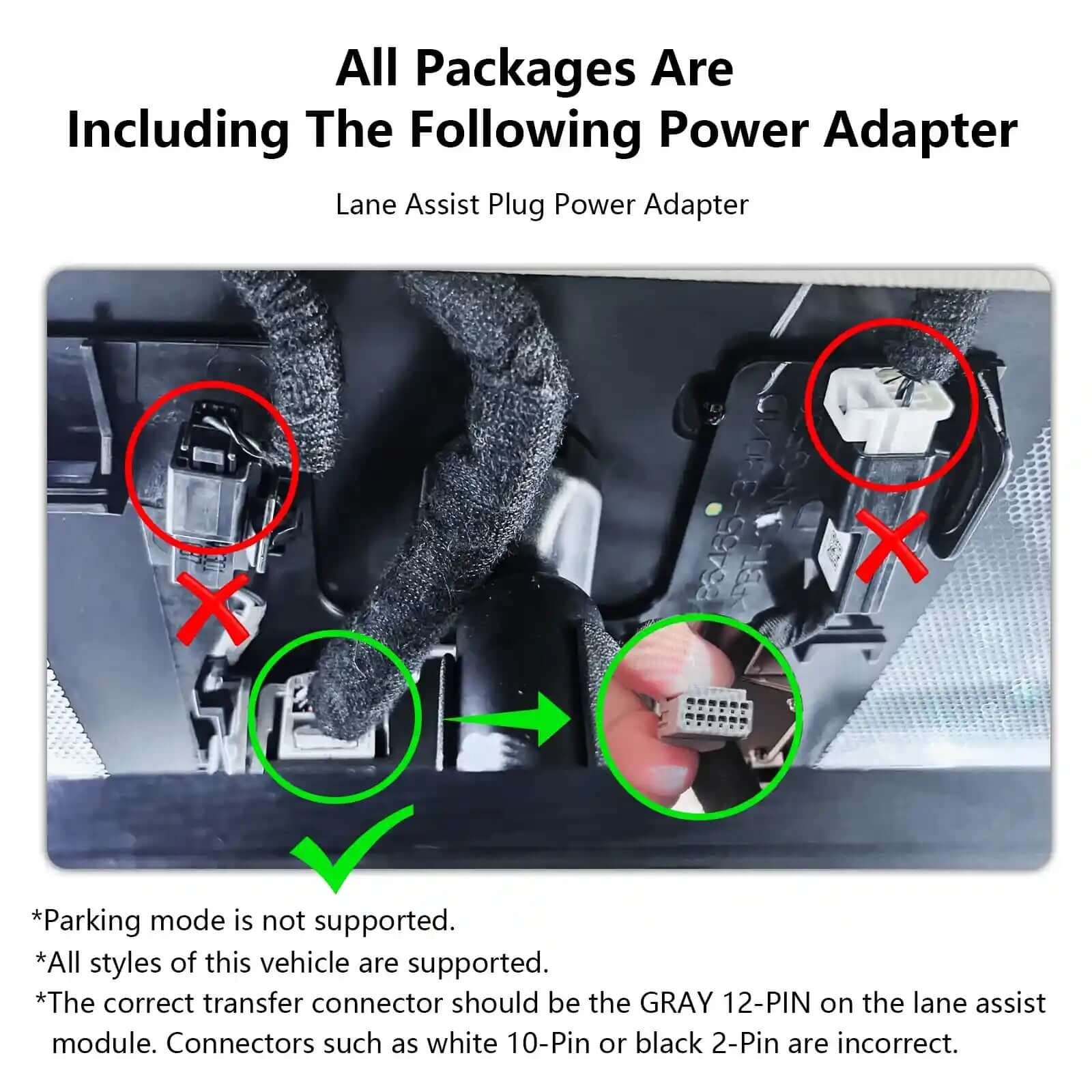 toyota dash cam power adapter 