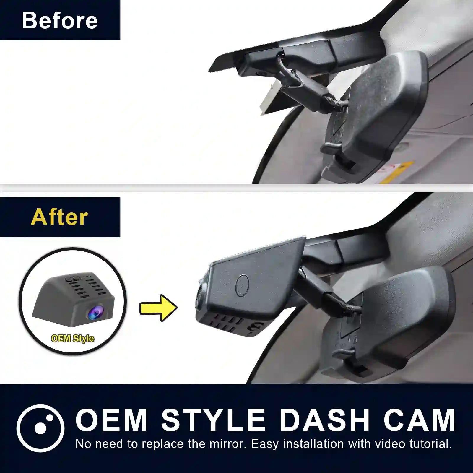 4K Dash Cam Custom fit for Subaru Ascent 2019 2020 2021 2022 (Model A),Limited Onyx Edition Premium Touring etc, Integrated OEM Look, UHD 2160P Video, App & WiFi, 64GB Card