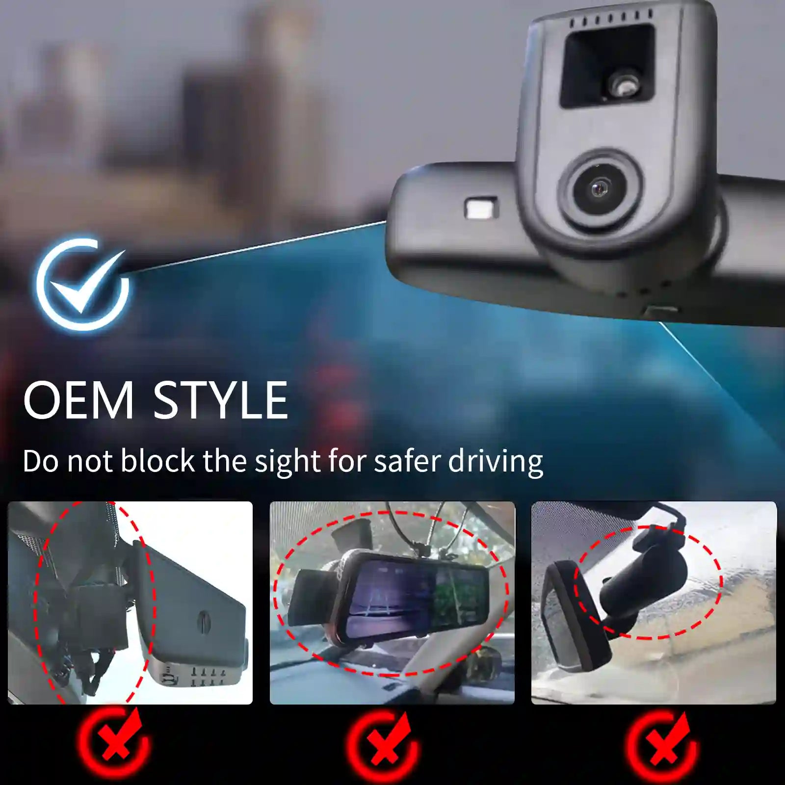 Audi OEM style dash camera 