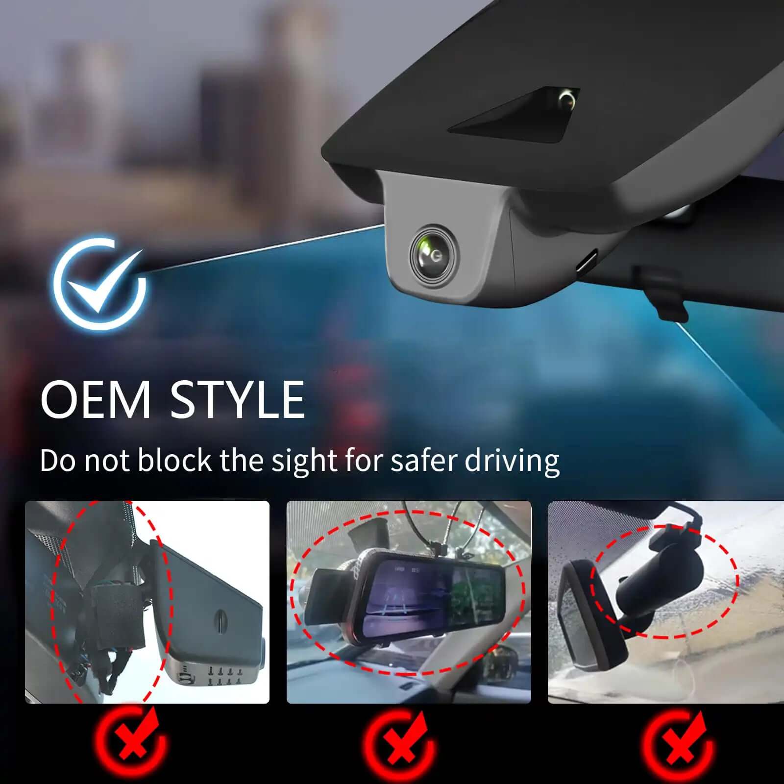 toyota camry OEM style dash camera 