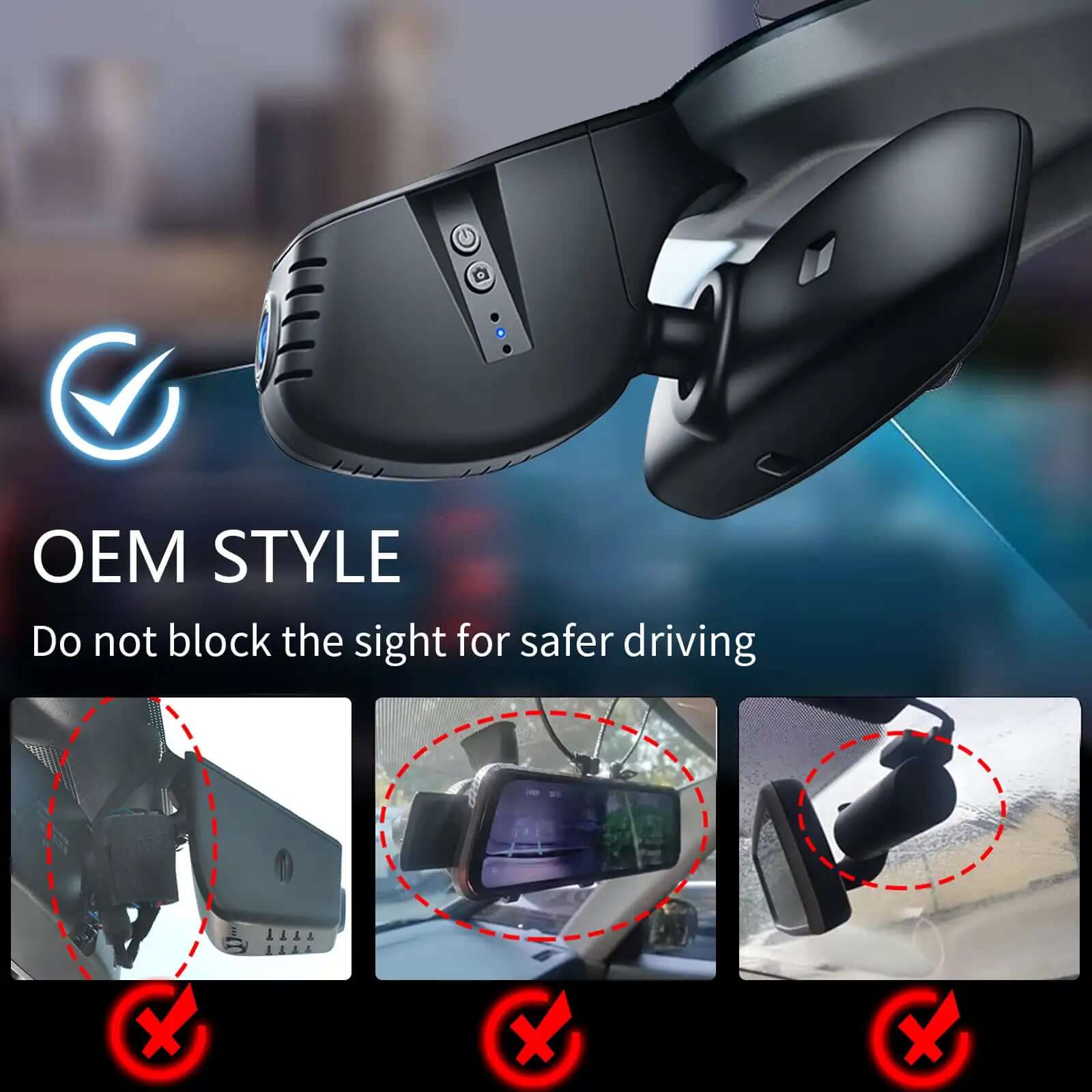 audi OEM style dash camera 