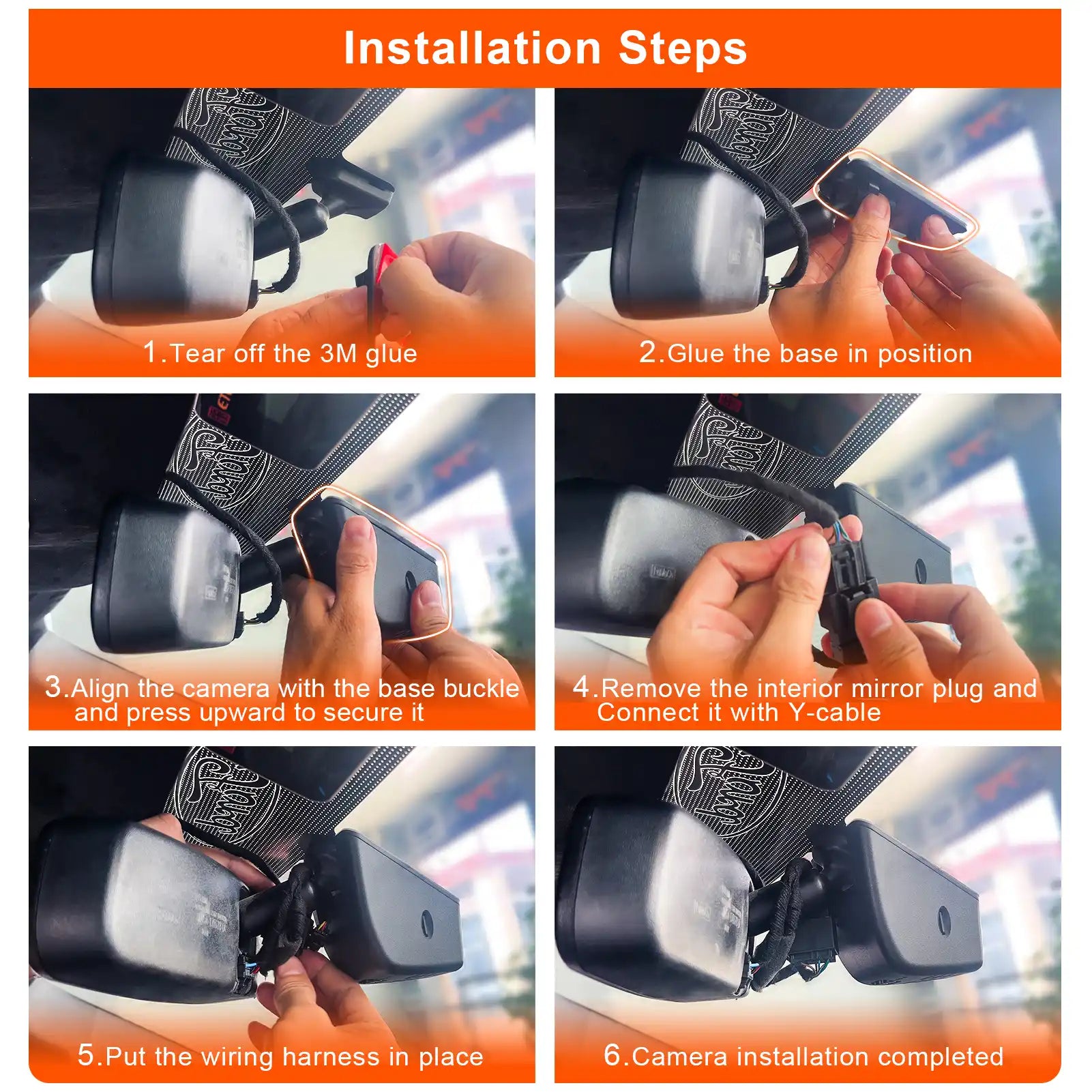 Ford F-series dash cam installation steps 