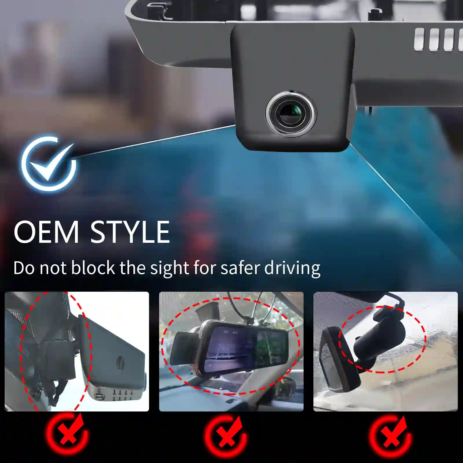 4K Dash Cam Custom fit for Mazda 3 2024 2025(Model B), UHD 2160P Video, Free App & WiFi, 64GB Card