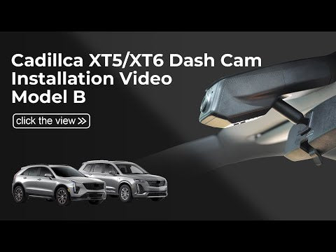 cadillac XT6-XT5 dash cam installation 