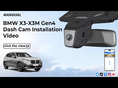 BMW x3 X3m Gen-4 Dash camera installation 