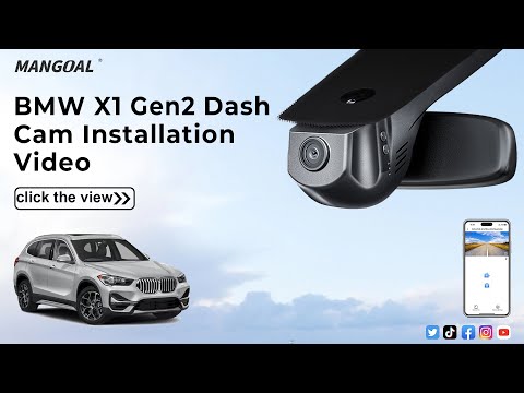 BMW X1 Gen-2 Mangoal tech dash camera Installation 