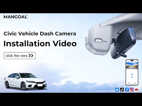 Honda Civic dash cam installation 