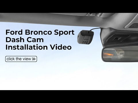 Ford boronco sport dash camera 