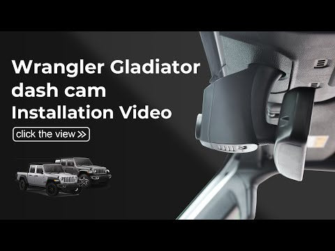 Jeep Wrangler Gladiator dash camera Installation  video 