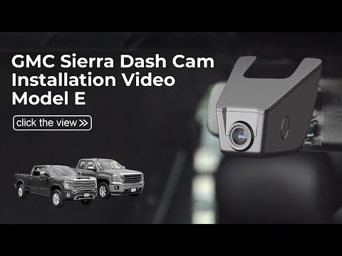 GMC Sierra Dash camera Installation 