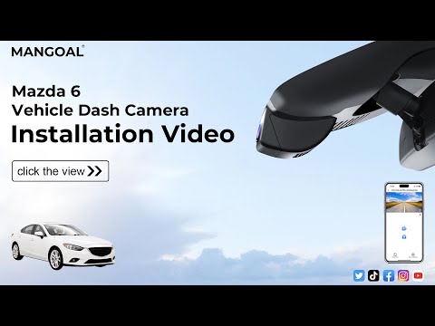 Mazda 6 Dash Camera Installation 